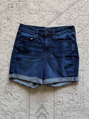 Size 6 Old Navy Dark Blue Rolled Cuff Denim Shorts
